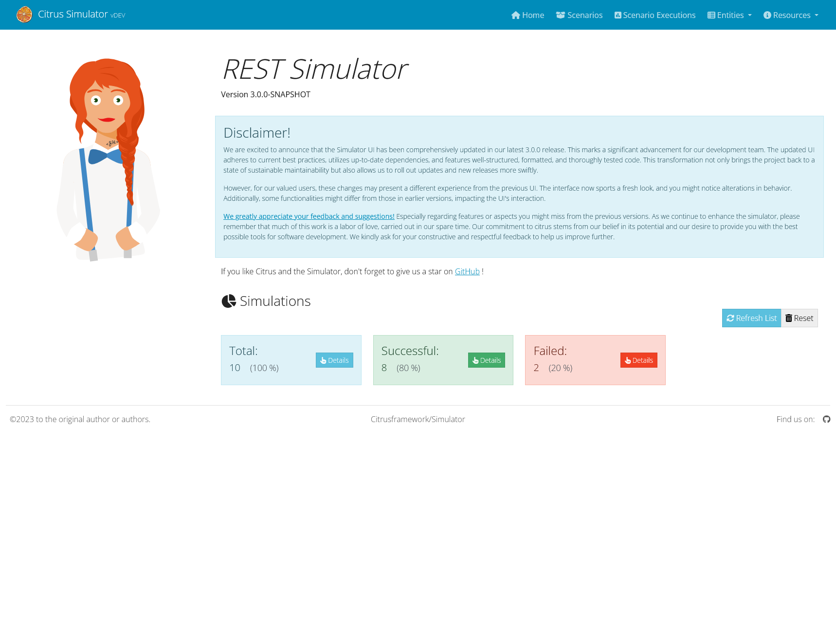 Citrus Simulator Dashboard